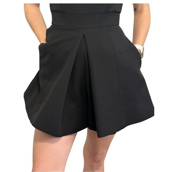 Alexander McQueen Box Pleat Romper size IT 38 Black Wool blend Shorts - Picture 4 of 16